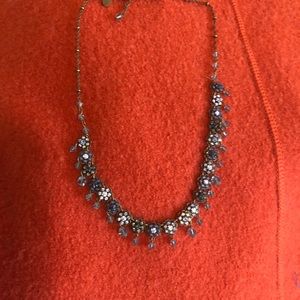 Beautiful blue crystal necklace by Liz Palacios